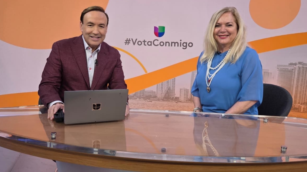 Supervisor of Elections Alina Garcia and Javier Romero