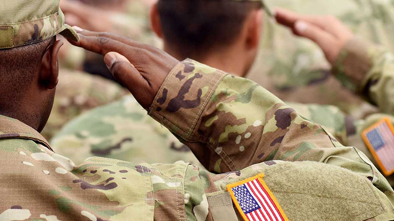 American solders in uniform.
