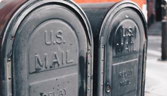 Two mailboxes.